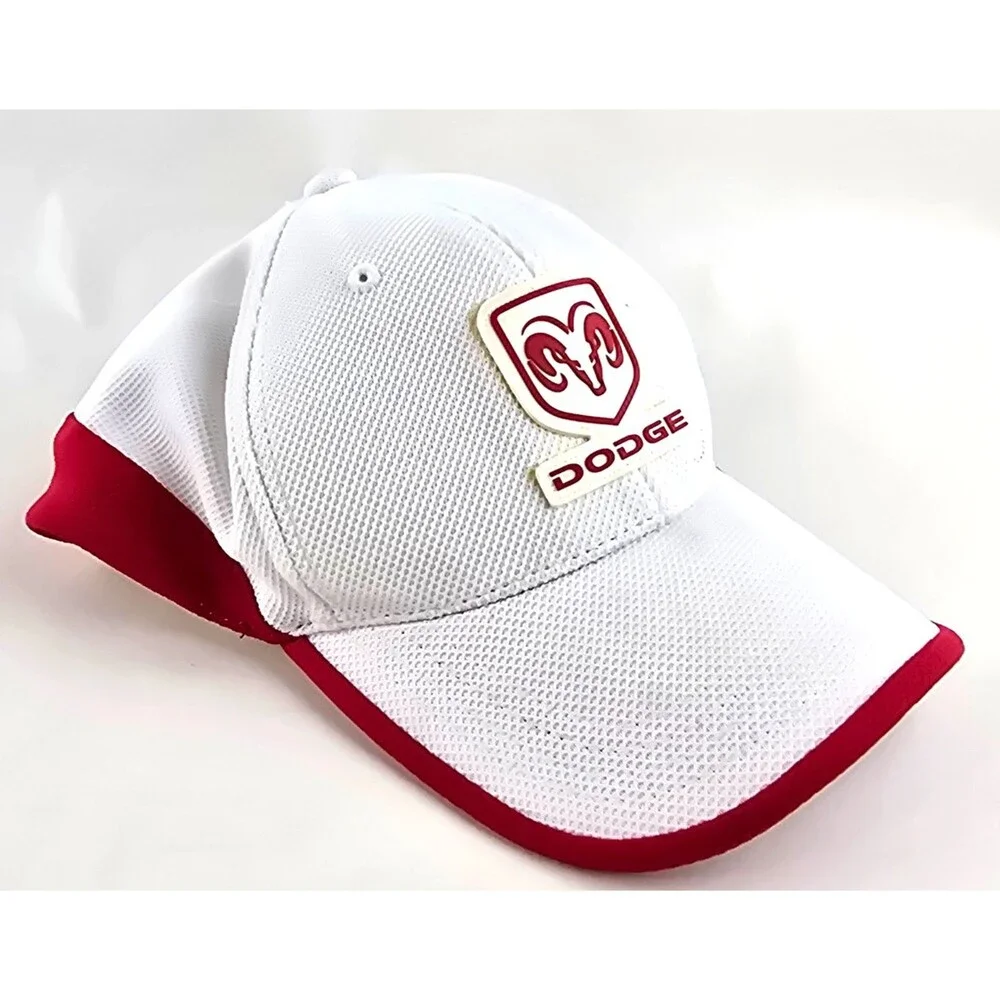 NASCAR Dodge Ram Hat Cap Kasey Kahne #9 Fitted Stretch Chase Authentics White
